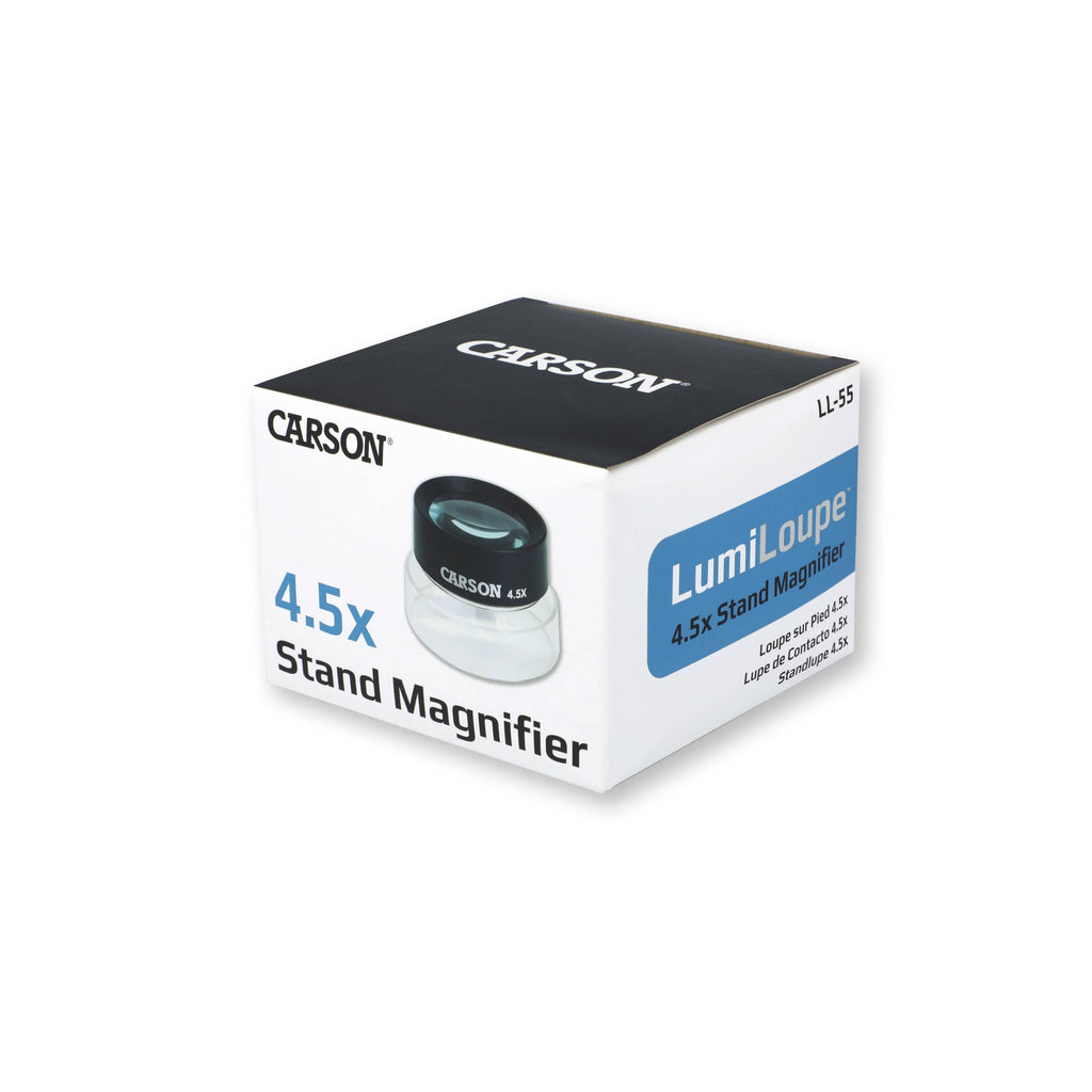 Carson LumiLoupe LL-55 4.5x Pre-Focused Stand Magnifier