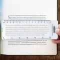 Carson MagniMark MM-22 3x Fresnel Bookmark Magnifier with Ruler